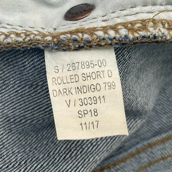 Banana Republic Jean Shorts Womens Size 6 Dark Wash Cut Off Casual Summer *Read* - Picture 9 of 12